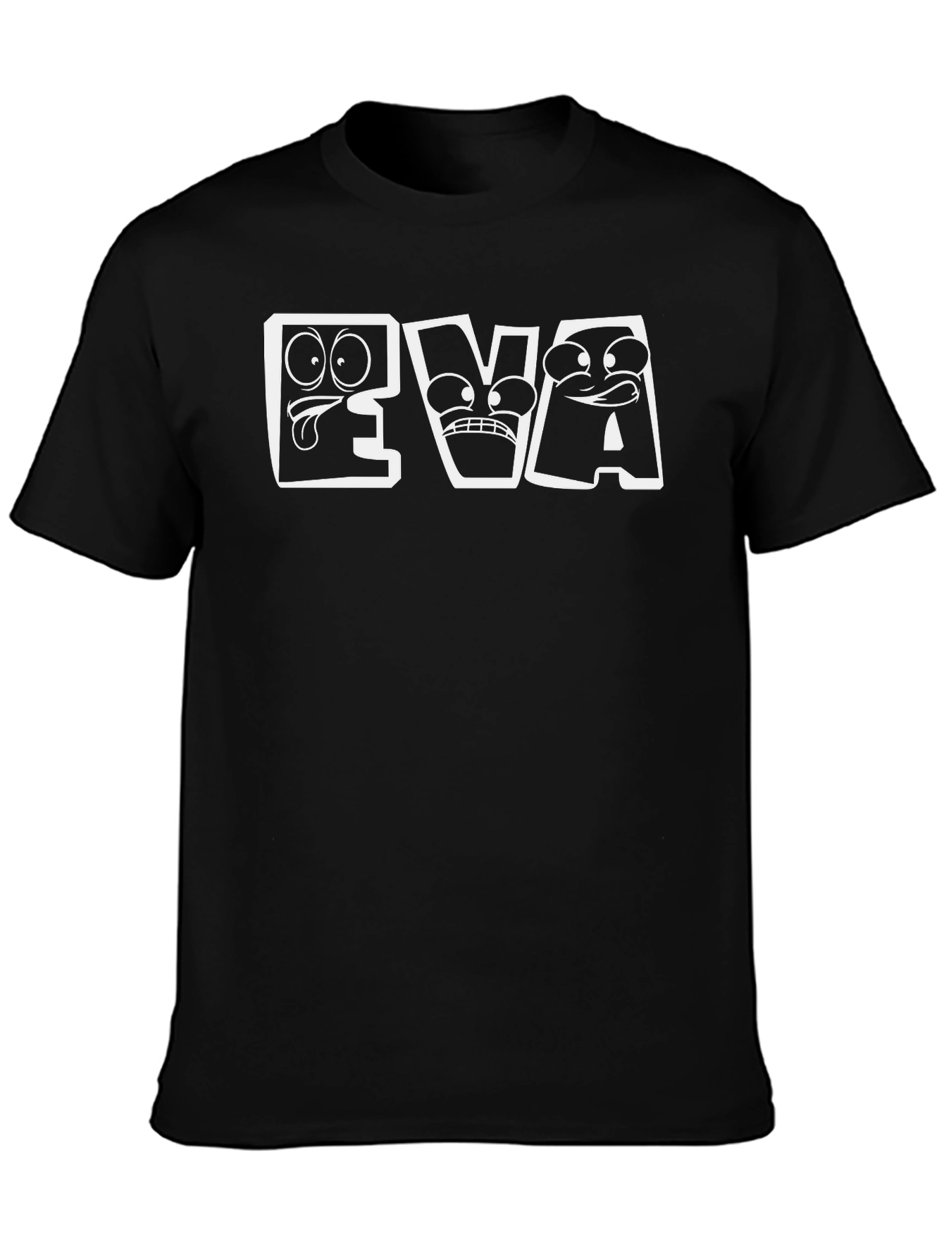 Funny EVA Cartoon Face T-Shirt