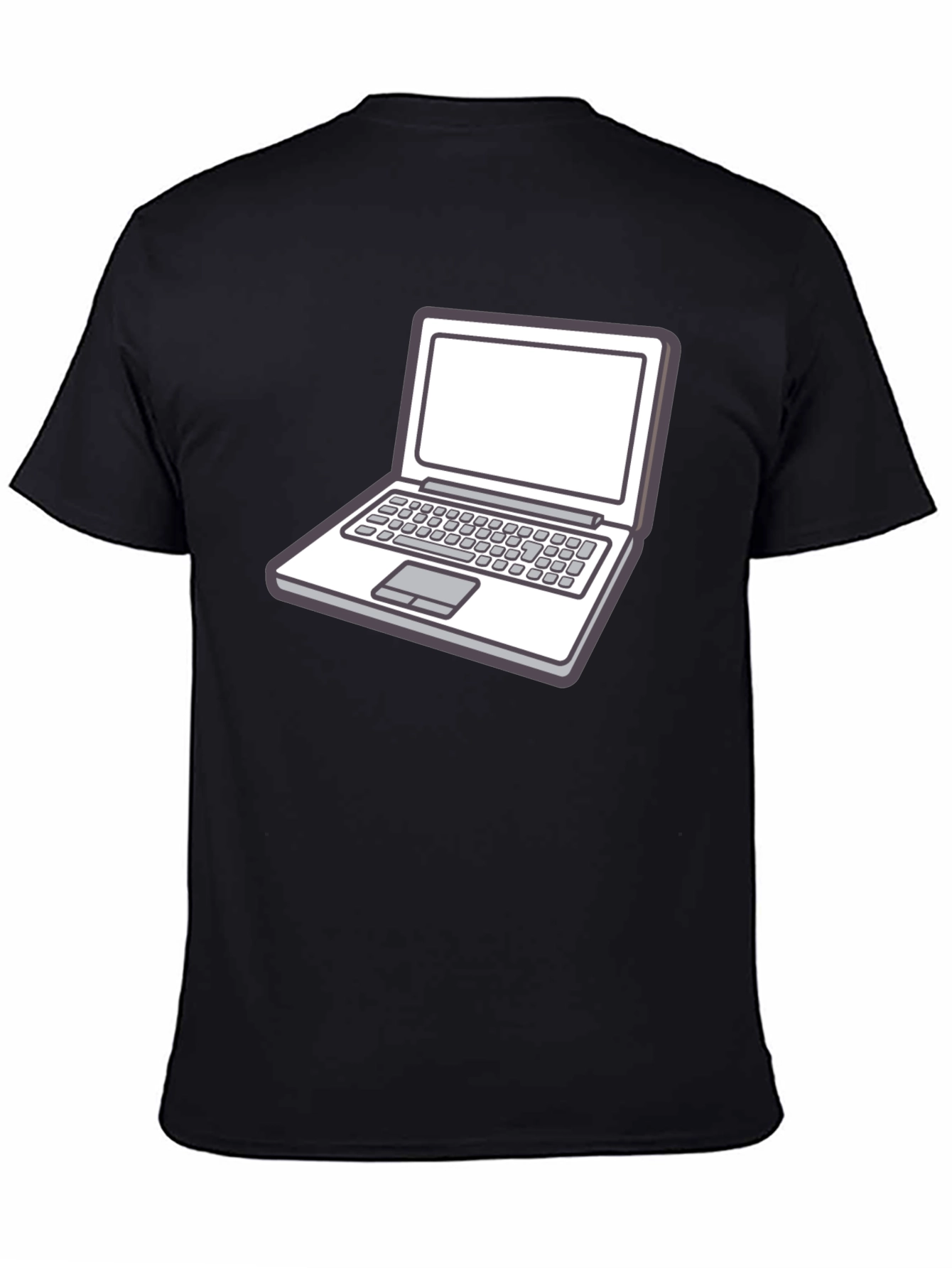 Laptop Graphic Tee - Stylish Geek Chic T-Shirt