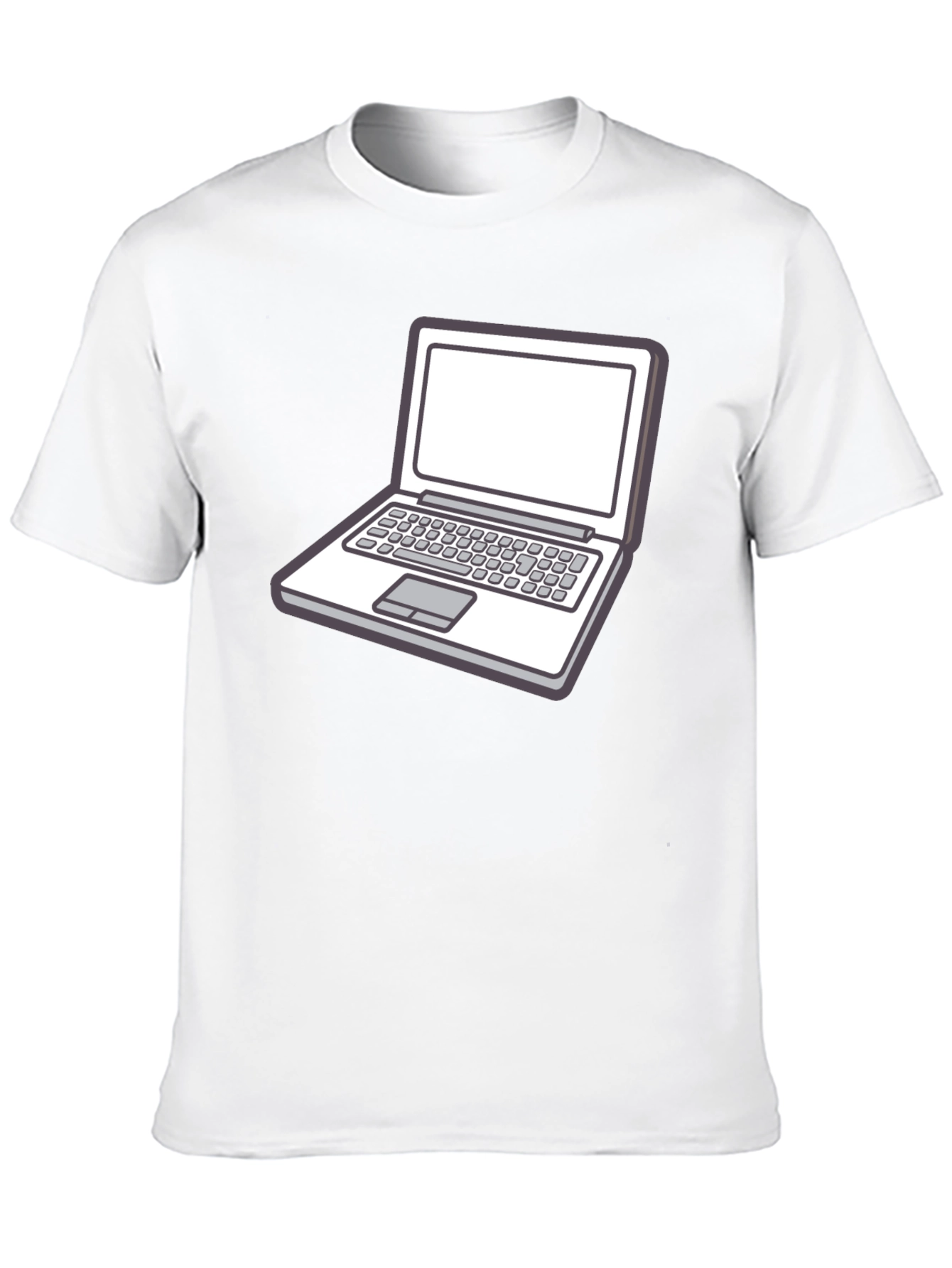 Laptop Graphic Tee - Stylish Geek Chic T-Shirt