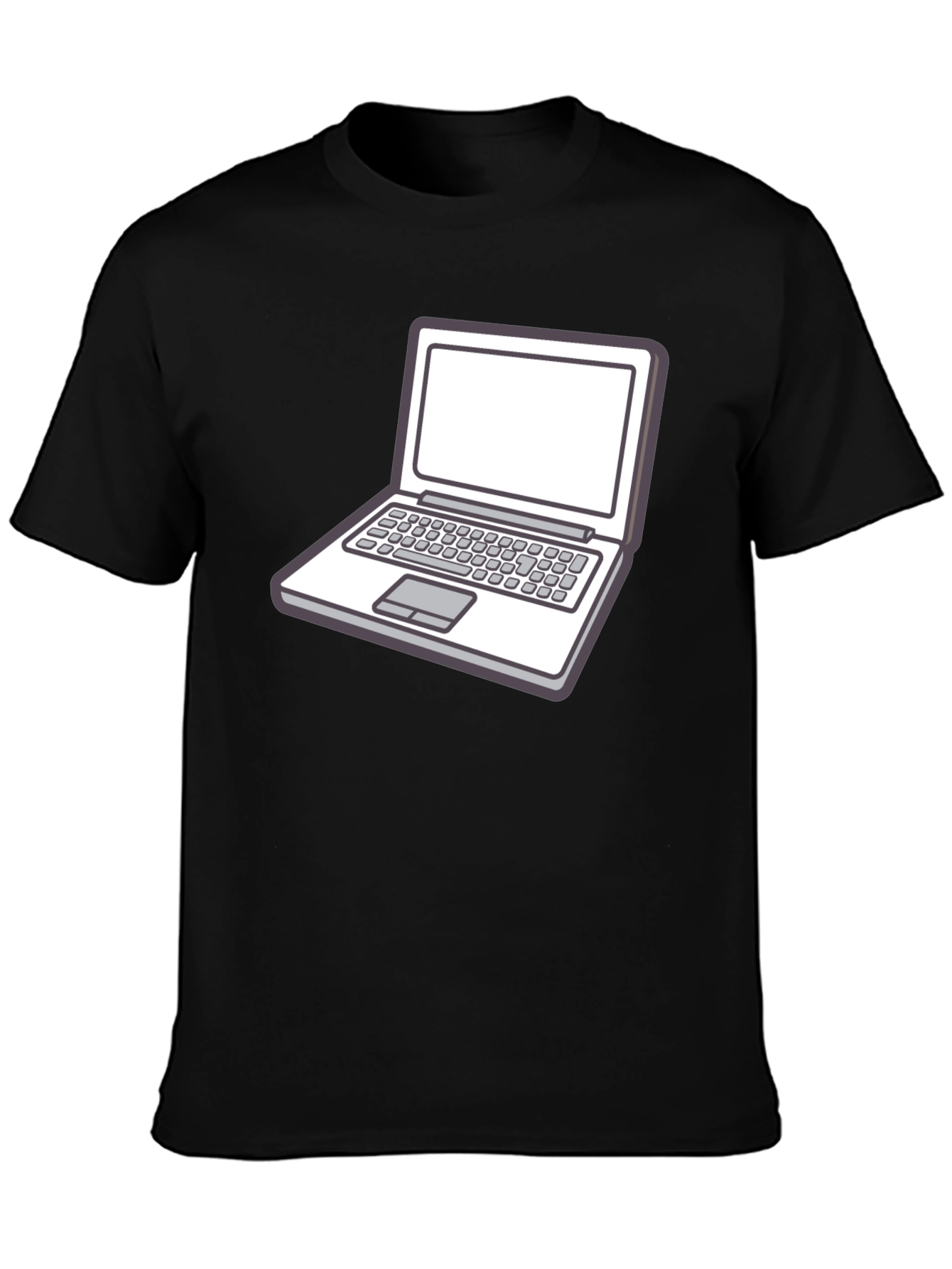 Laptop Graphic Tee - Stylish Geek Chic T-Shirt