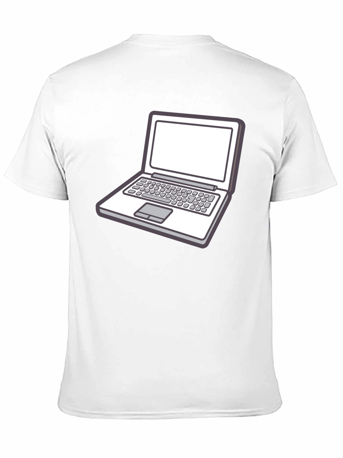 Laptop Graphic Tee - Stylish Geek Chic T-Shirt