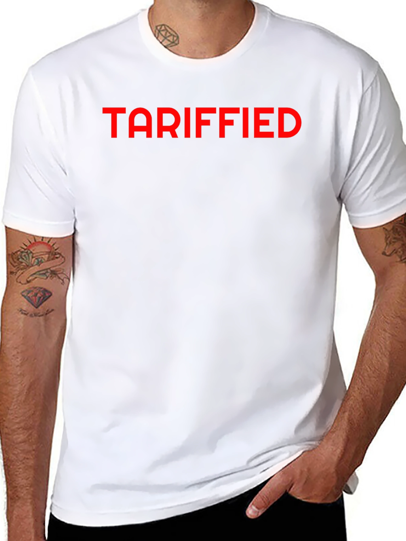 Tariffied Graphic Tee - Bold Statement T-Shirt