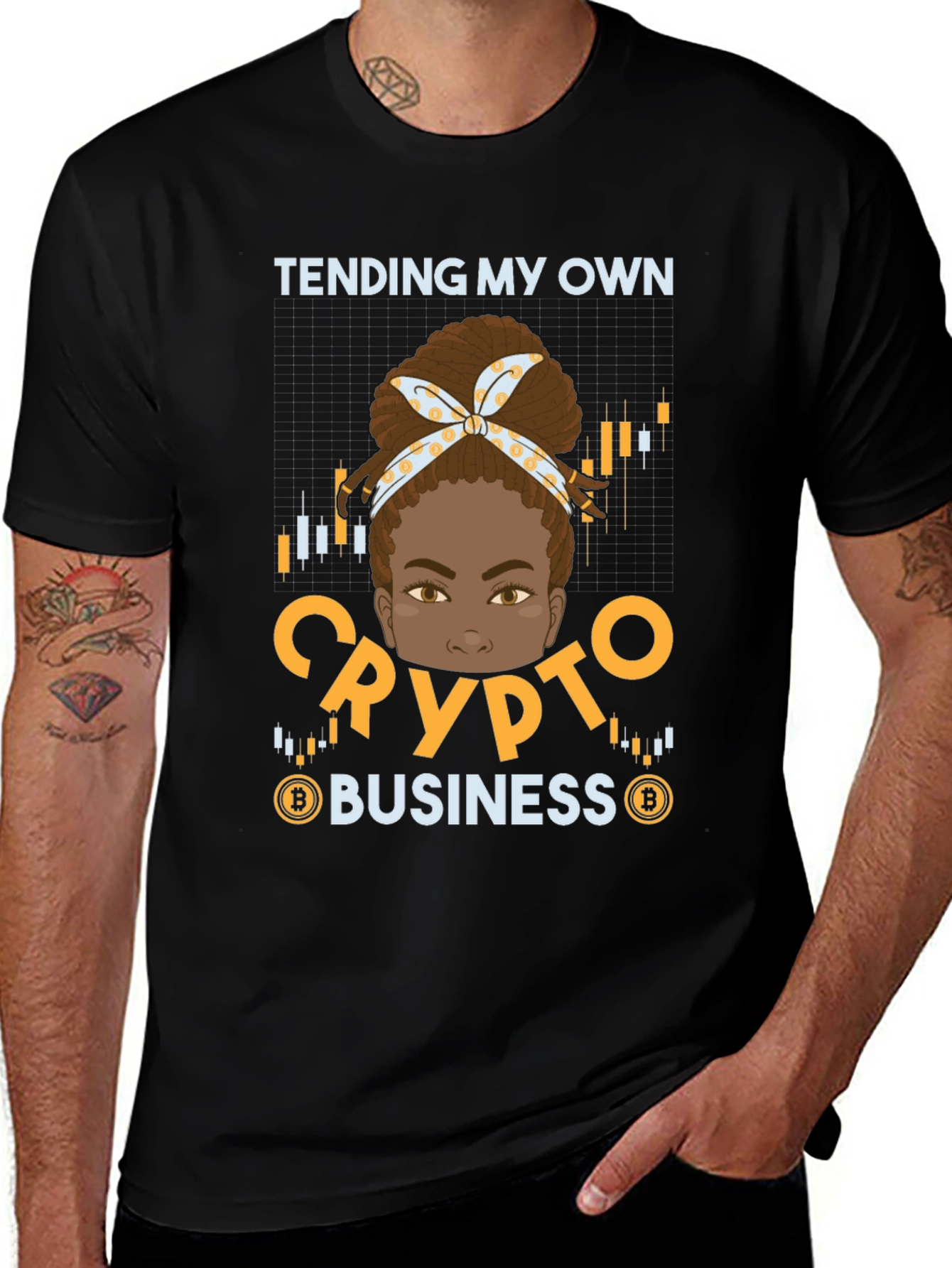 Tending My Own Crypto Business Graphic Tee