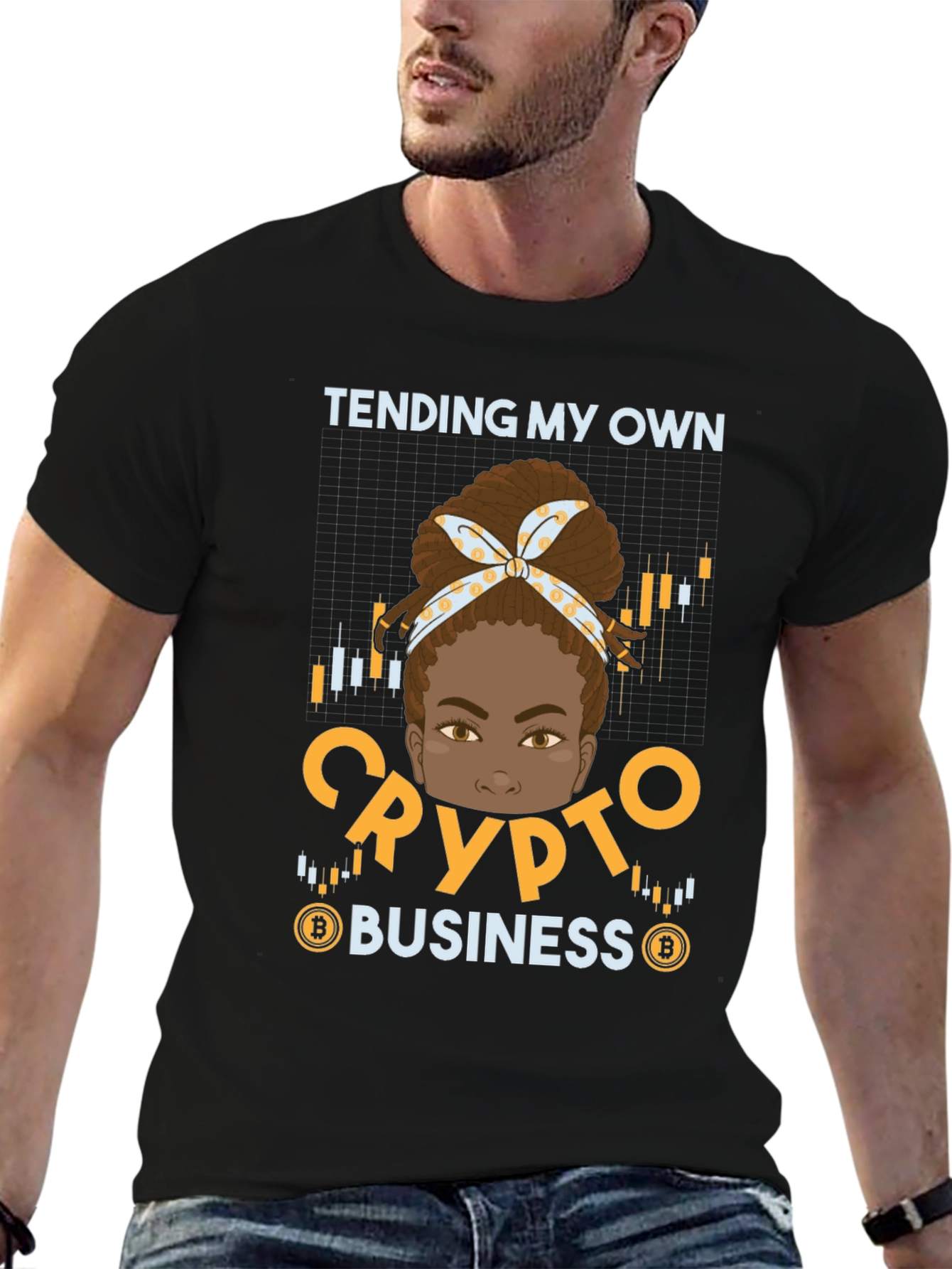 Tending My Own Crypto Business Graphic Tee