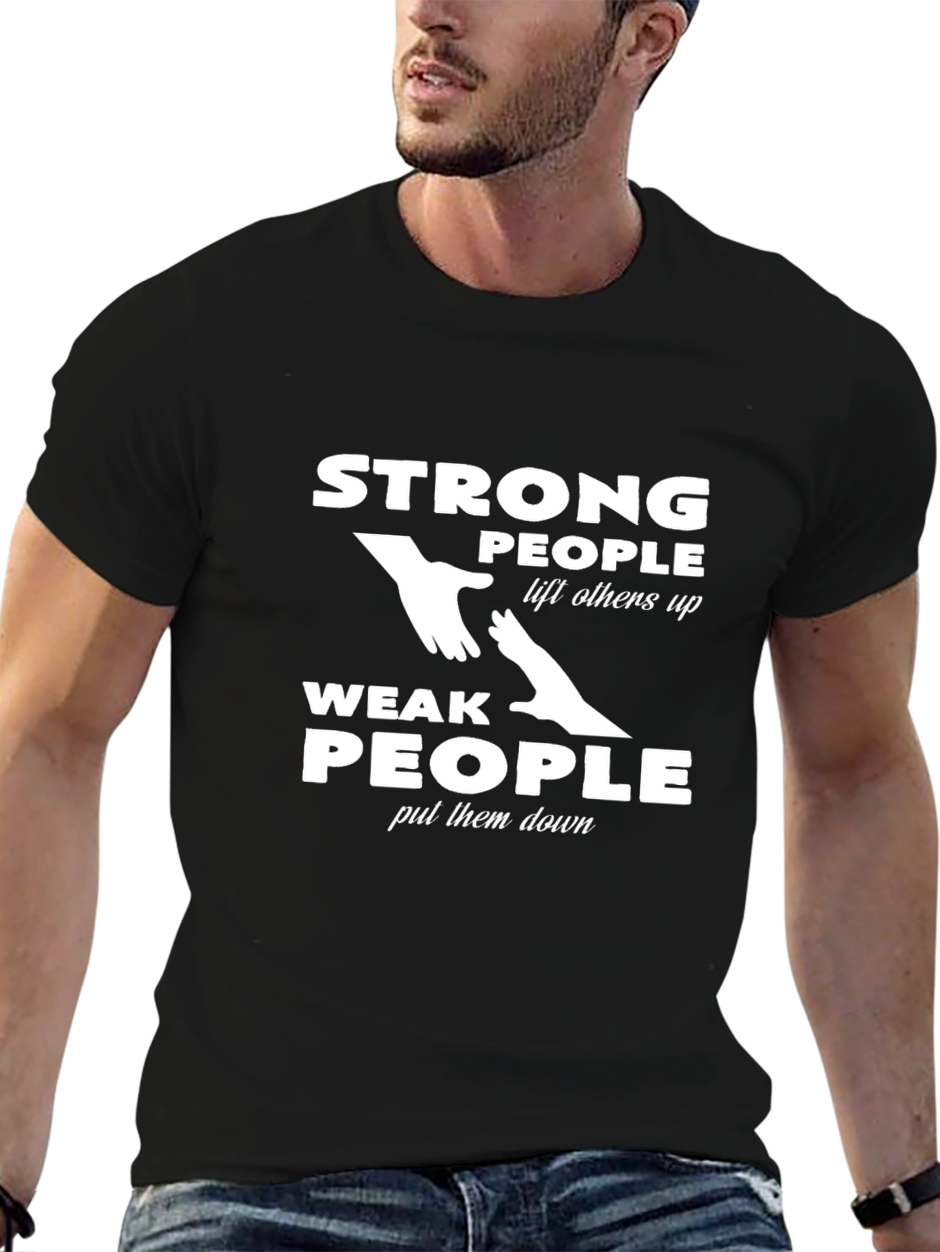 Strong People Lift Others Up Graphic T-Shirt