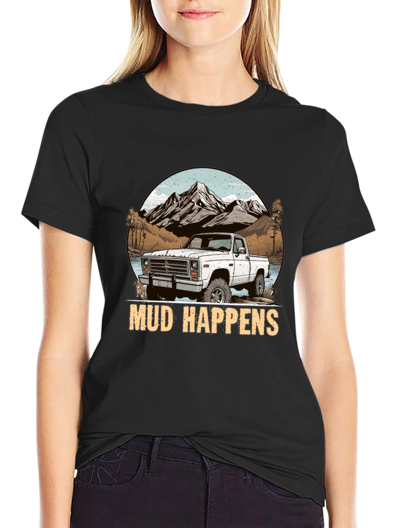 Mud Happens Truck Graphic T-Shirt