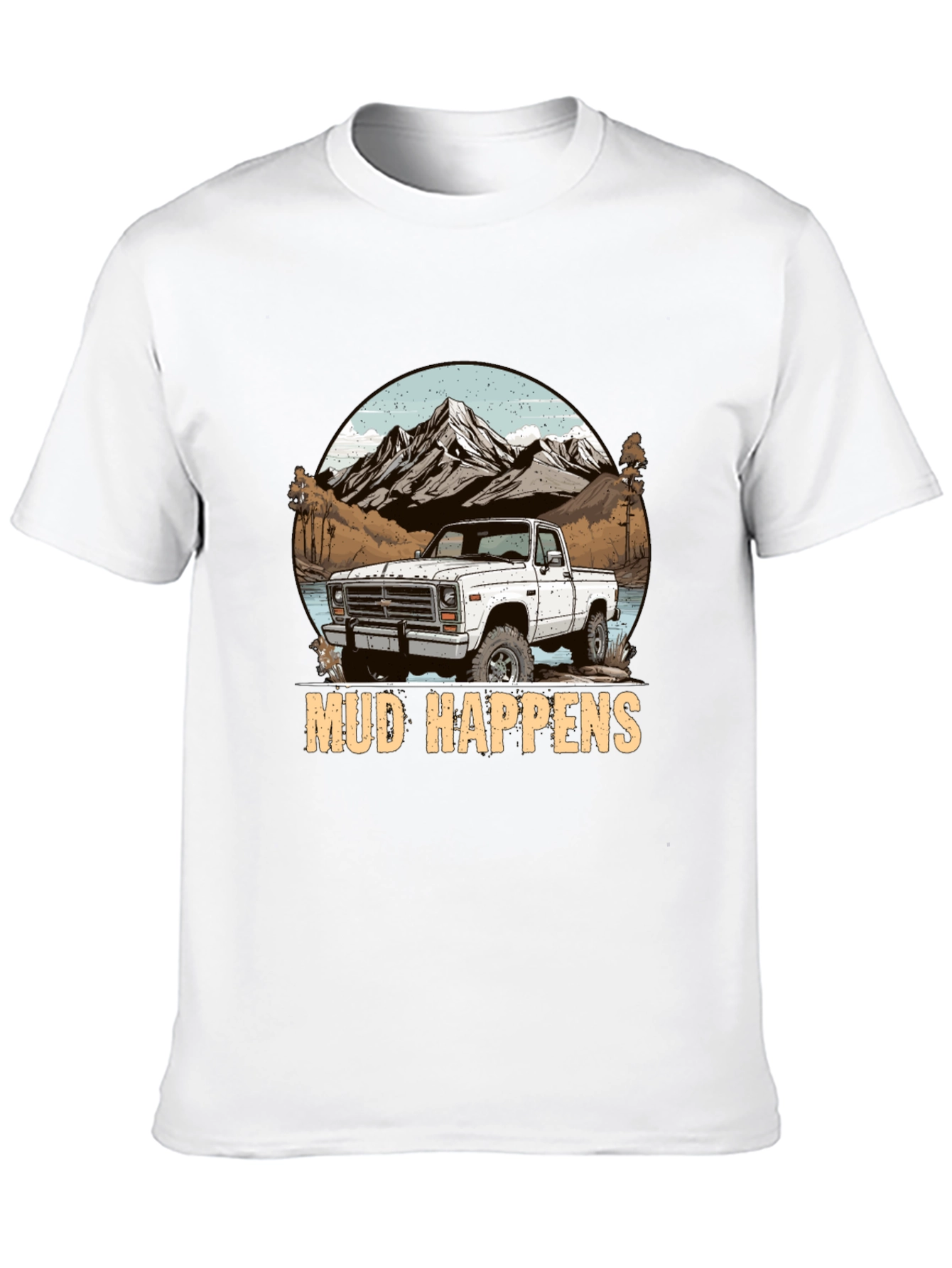 Mud Happens Truck Graphic T-Shirt
