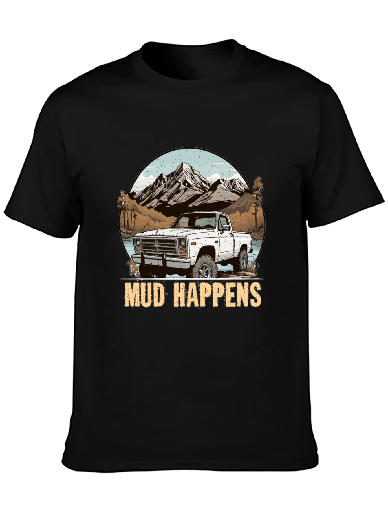 Mud Happens Truck Graphic T-Shirt