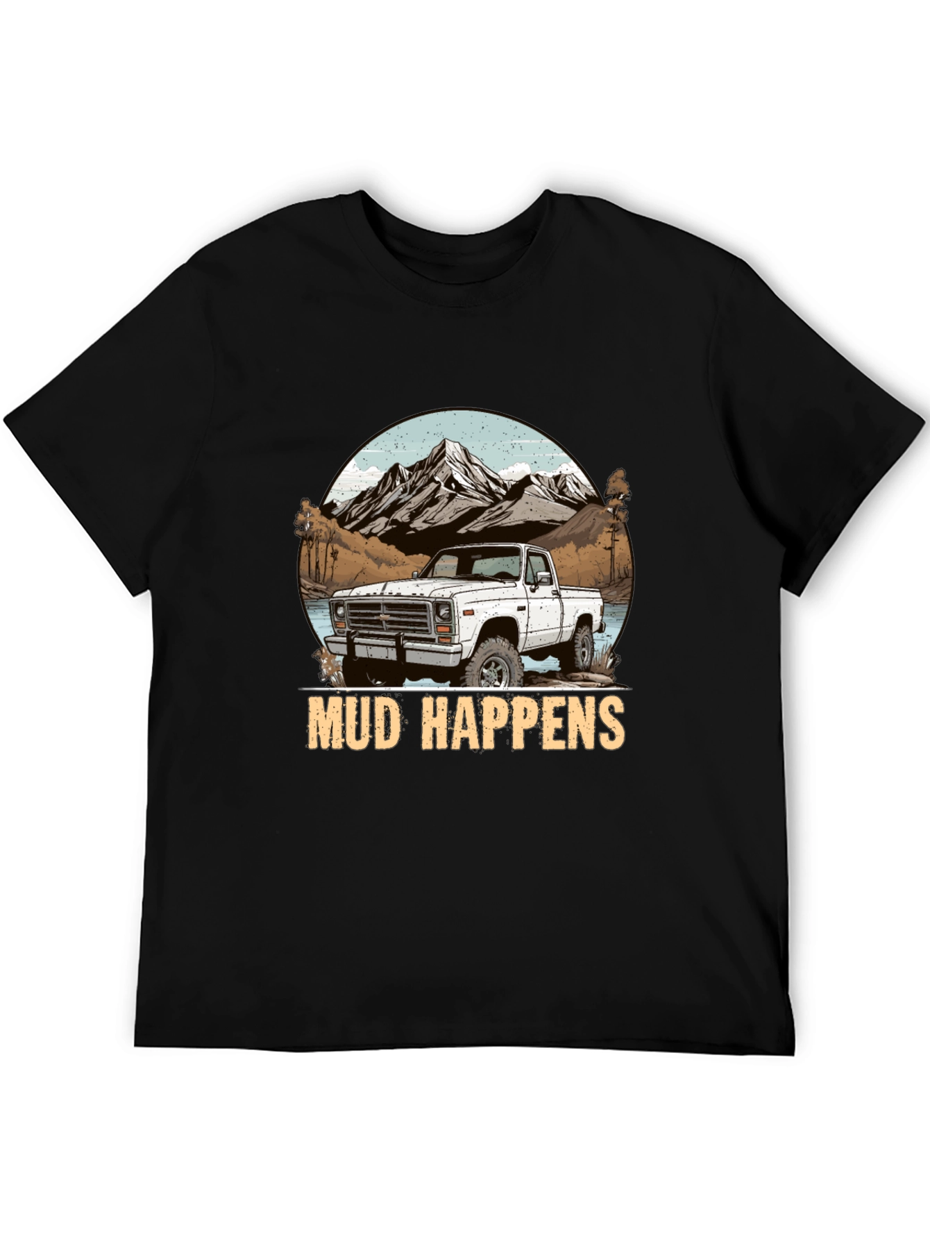 Mud Happens Truck Graphic T-Shirt