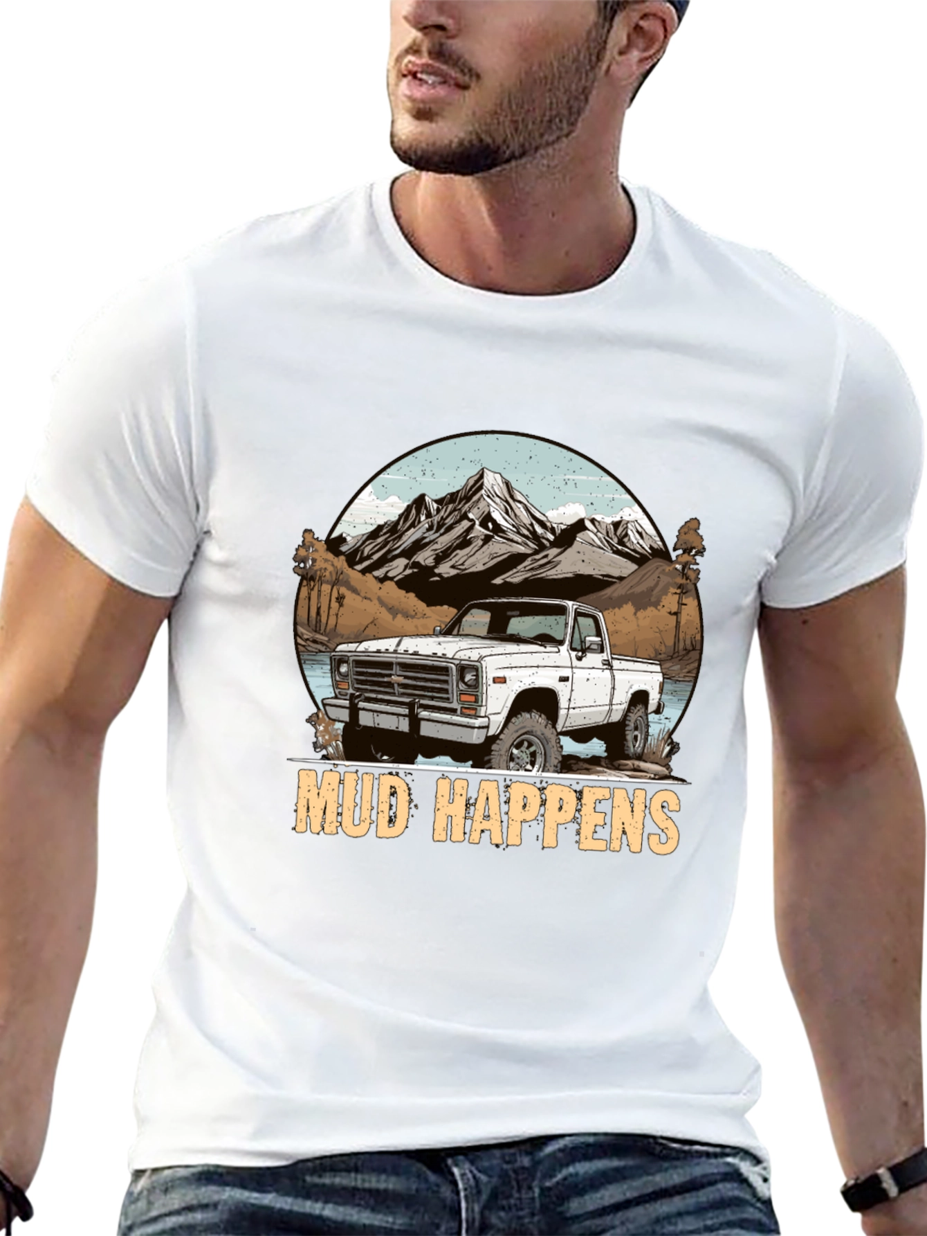 Mud Happens Truck Graphic T-Shirt