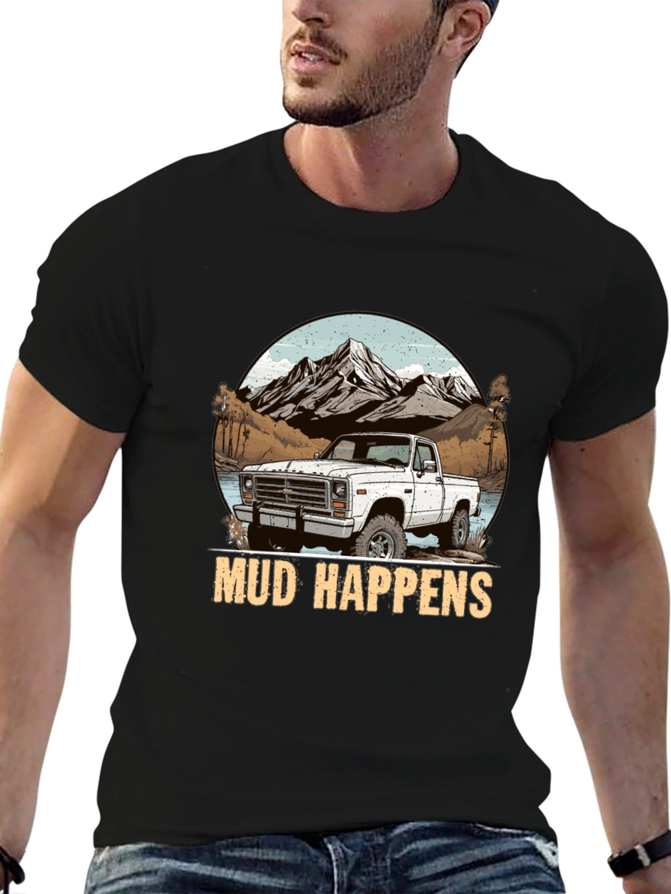 Mud Happens Truck Graphic T-Shirt
