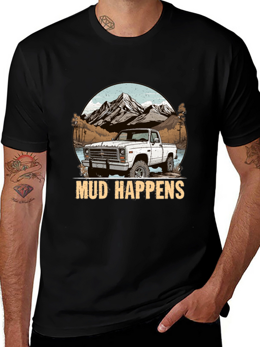 Mud Happens Truck Graphic T-Shirt