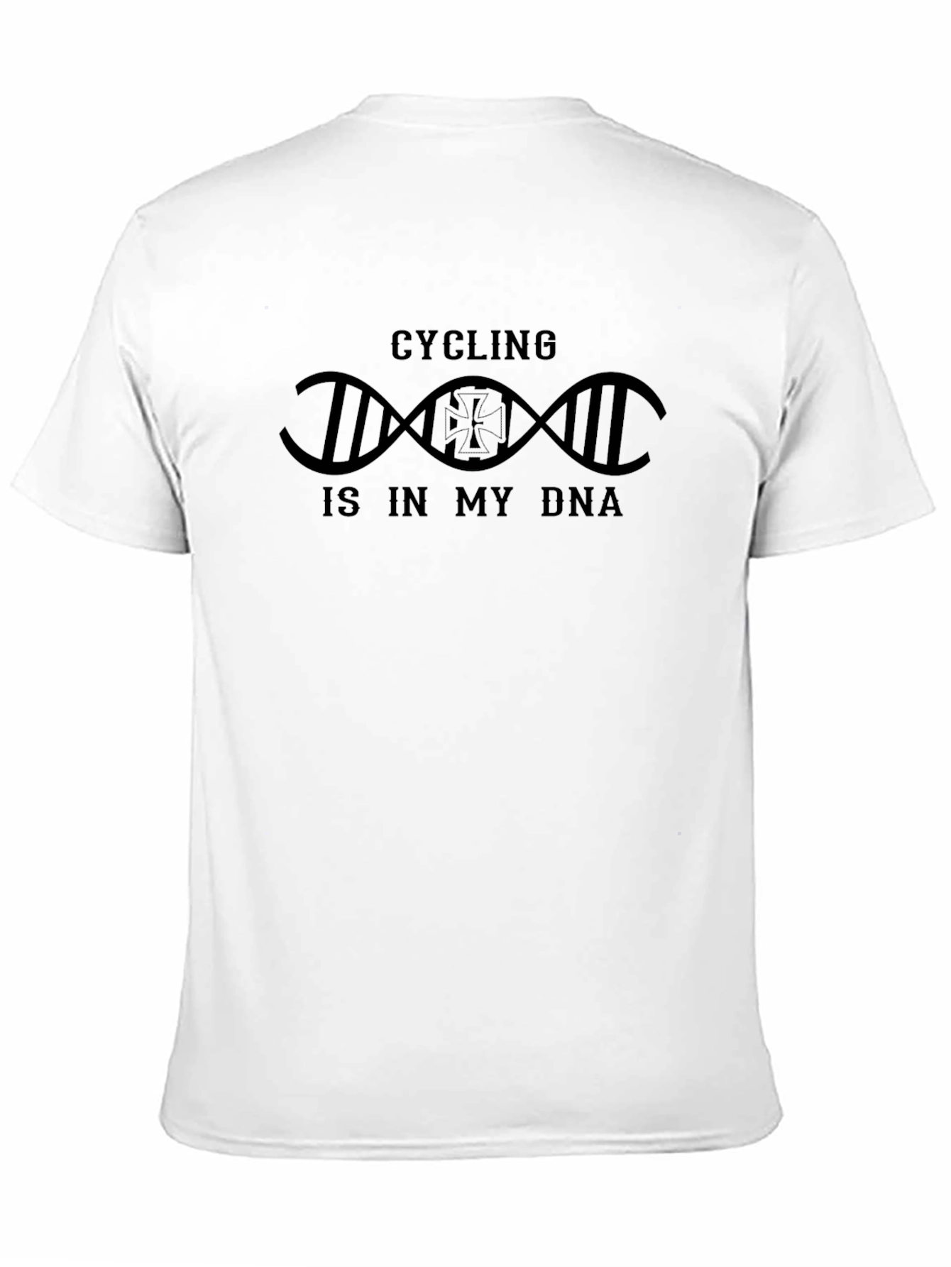 Cycling DNA T-Shirt - Black Cotton Tee