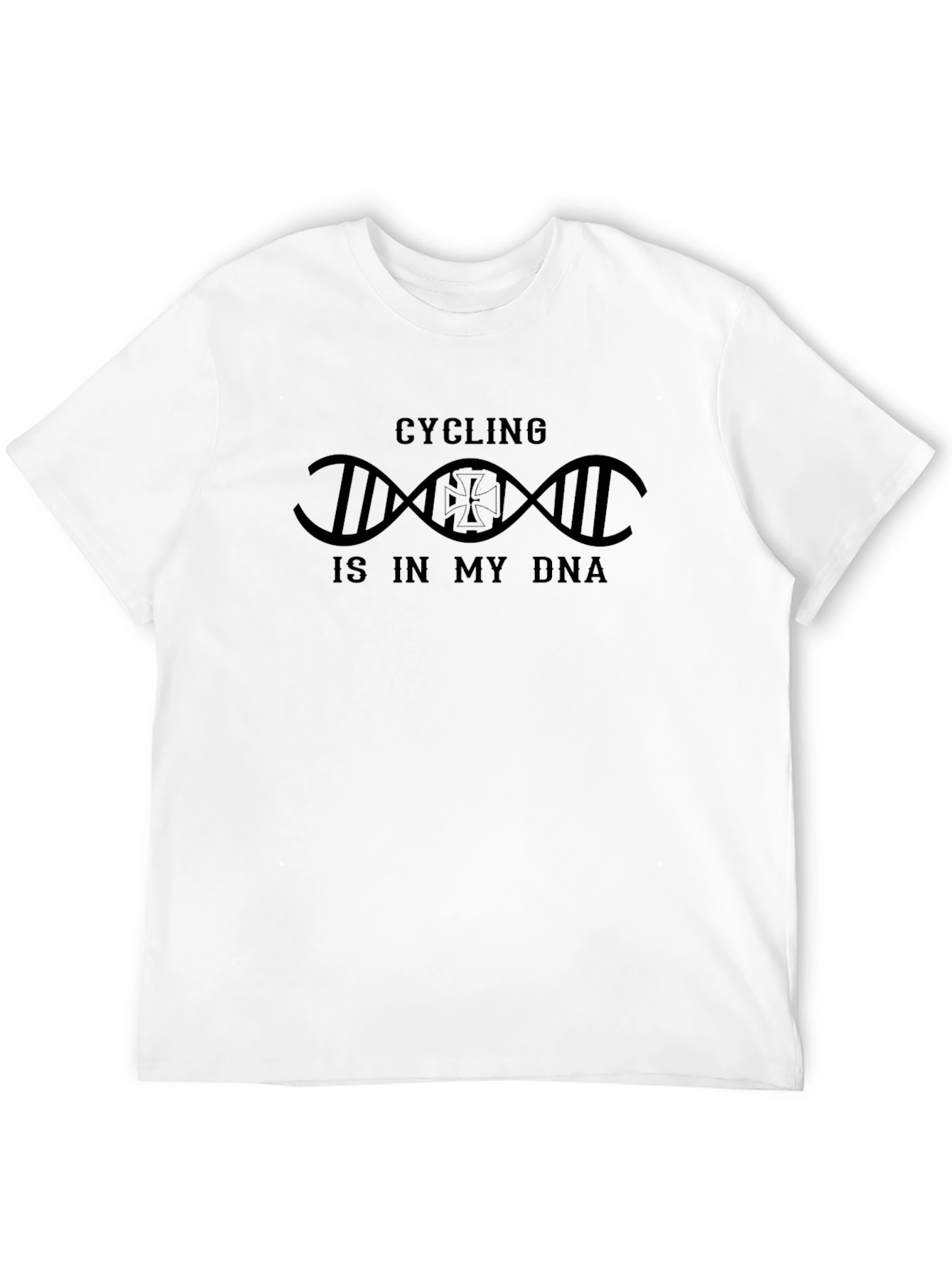 Cycling DNA T-Shirt - Black Cotton Tee