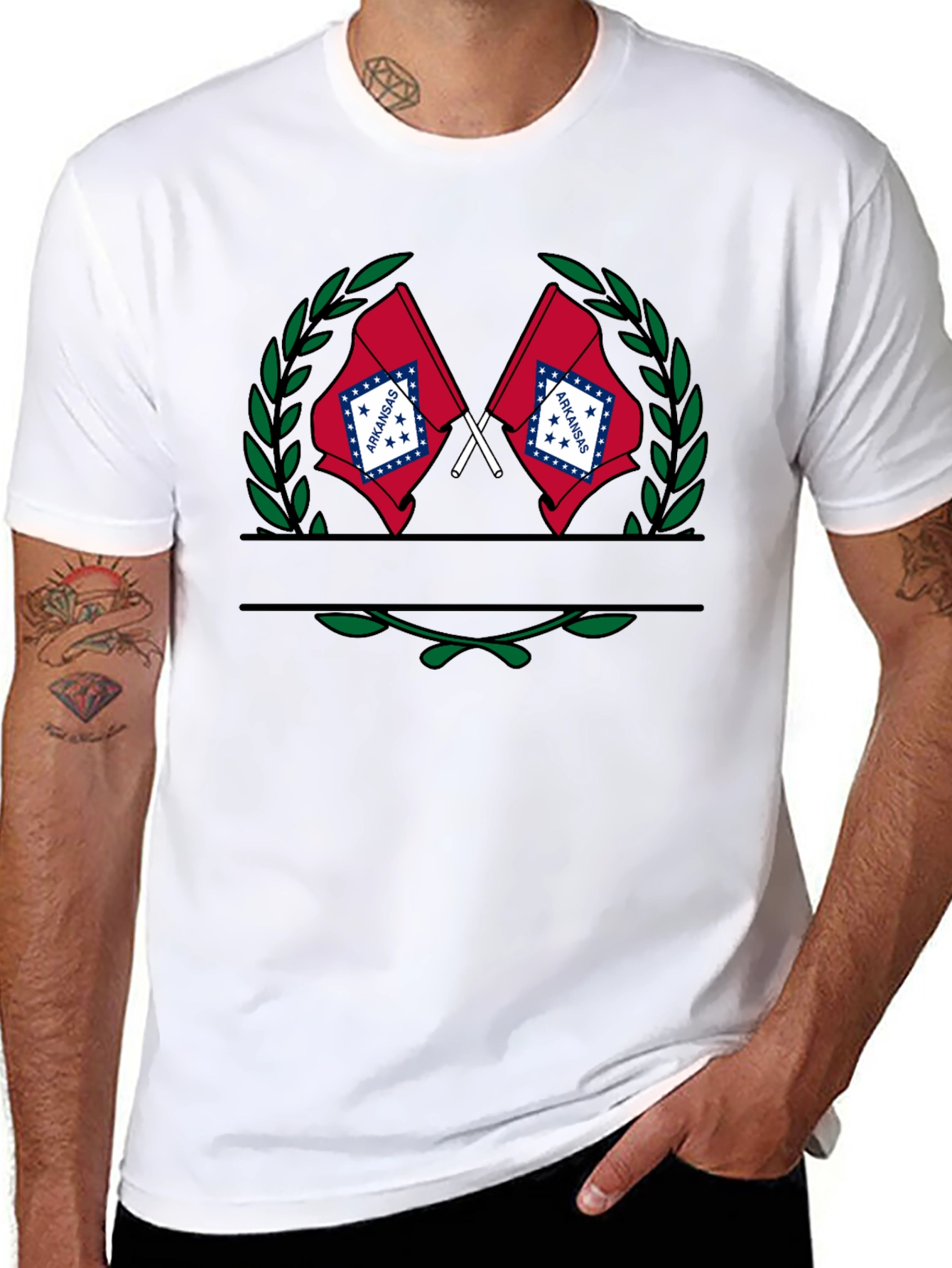 Arkansas Flag T-Shirt Patriotic Tee