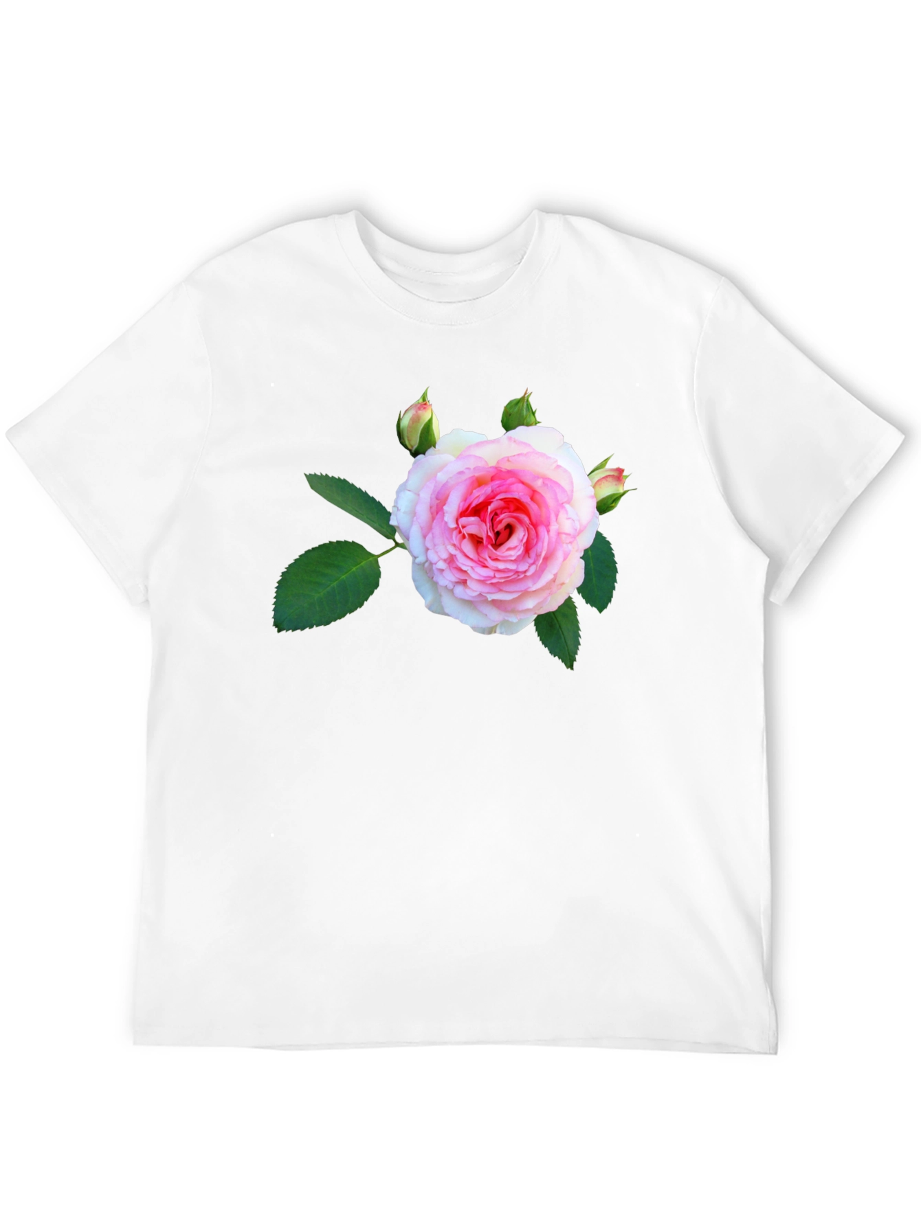 Floral Print Black T-Shirt