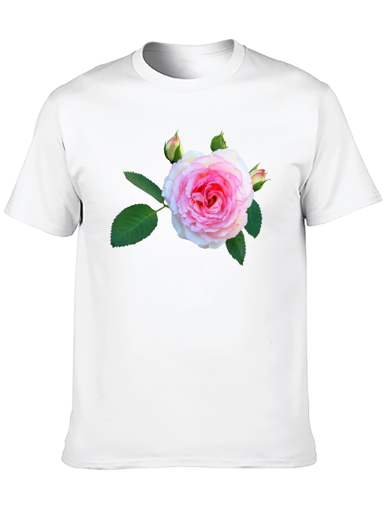 Floral Print Black T-Shirt