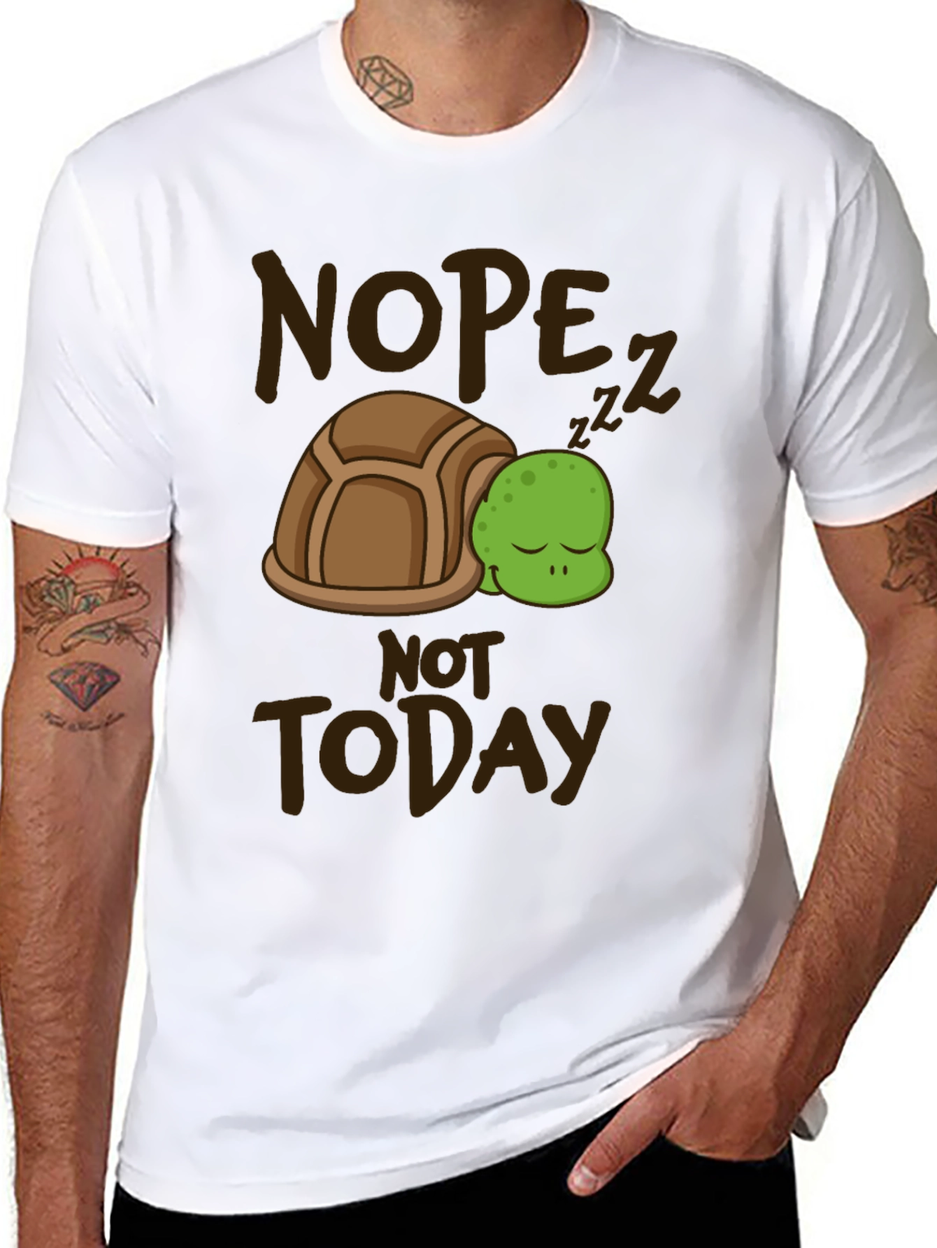 Nope Not Today Turtle T-Shirt