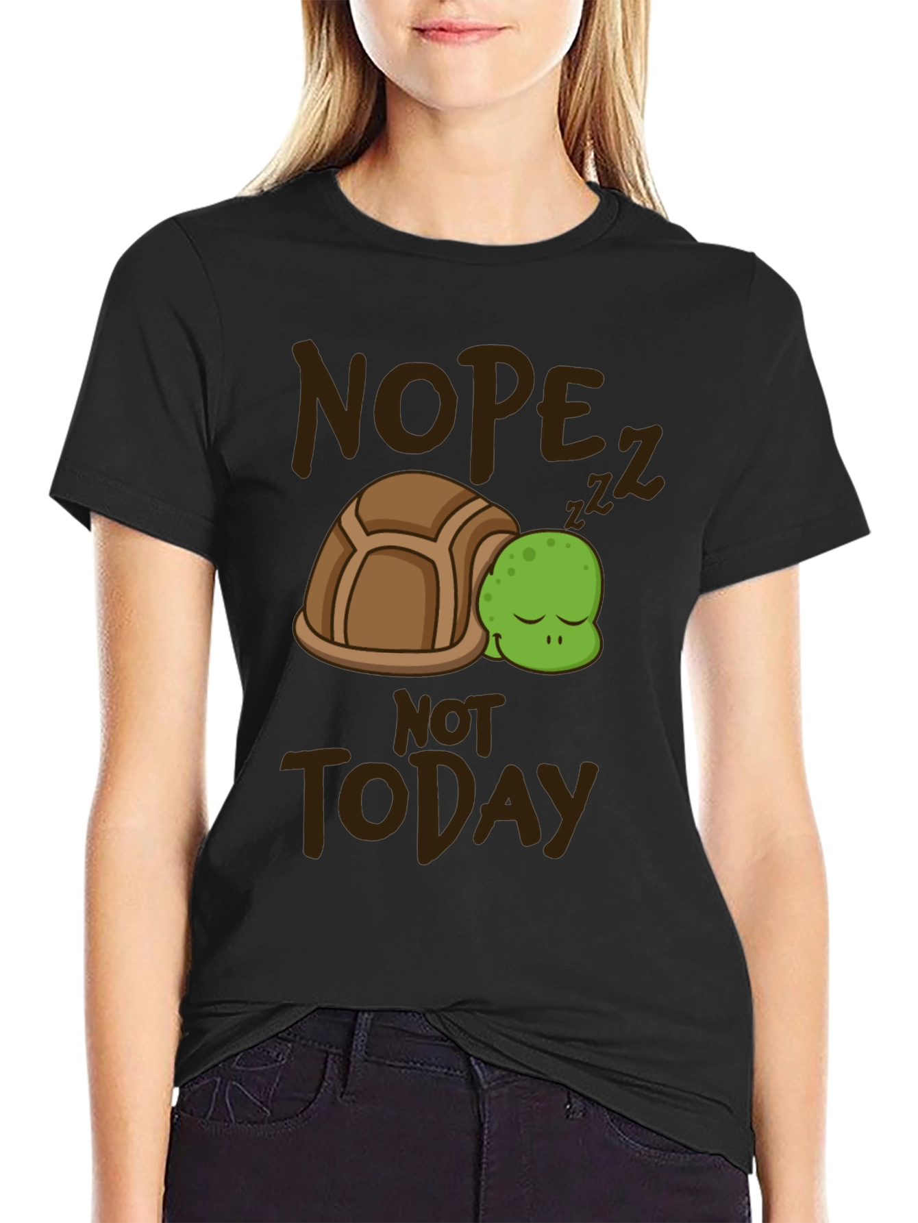 Nope Not Today Turtle T-Shirt