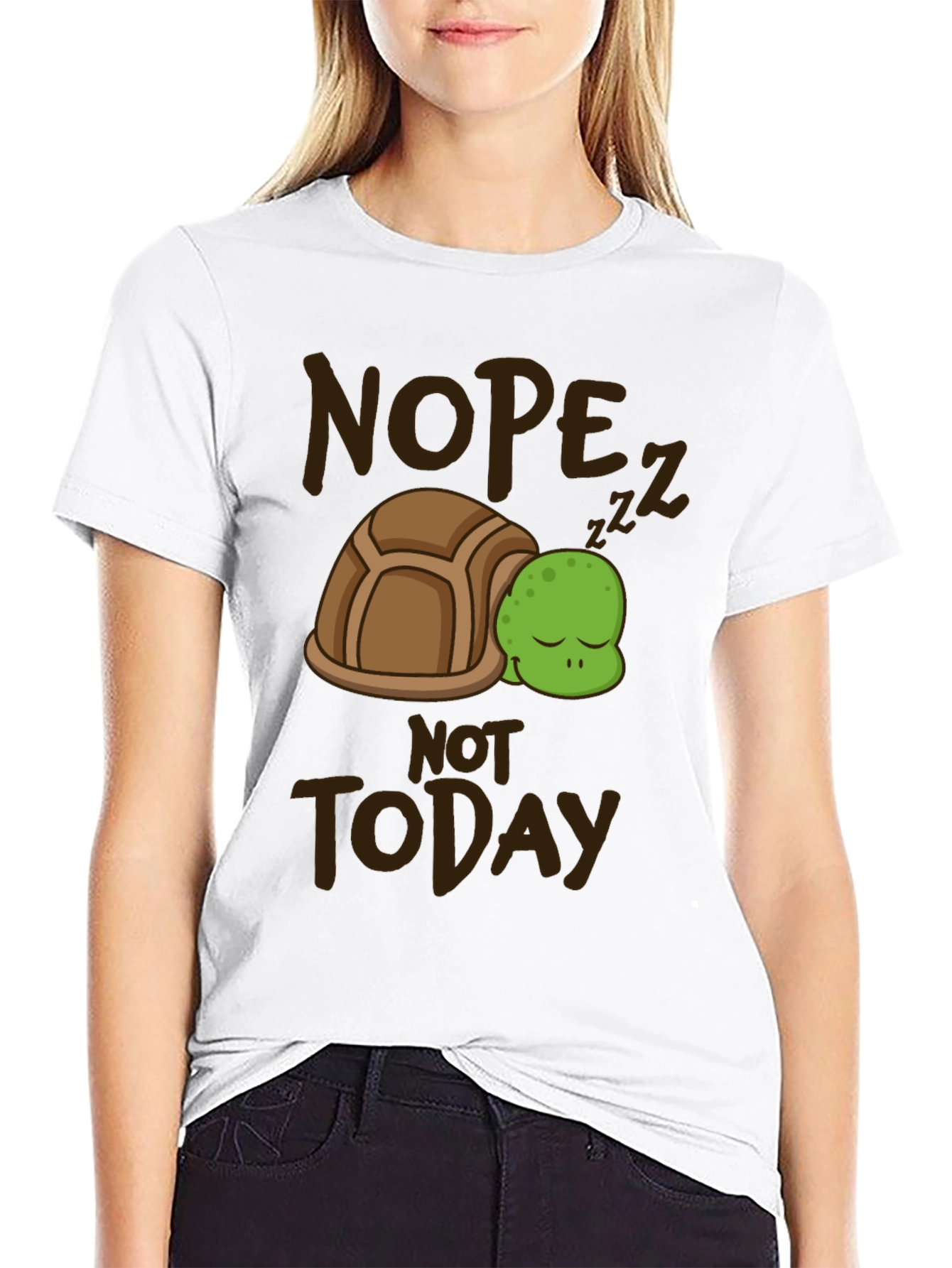 Nope Not Today Turtle T-Shirt