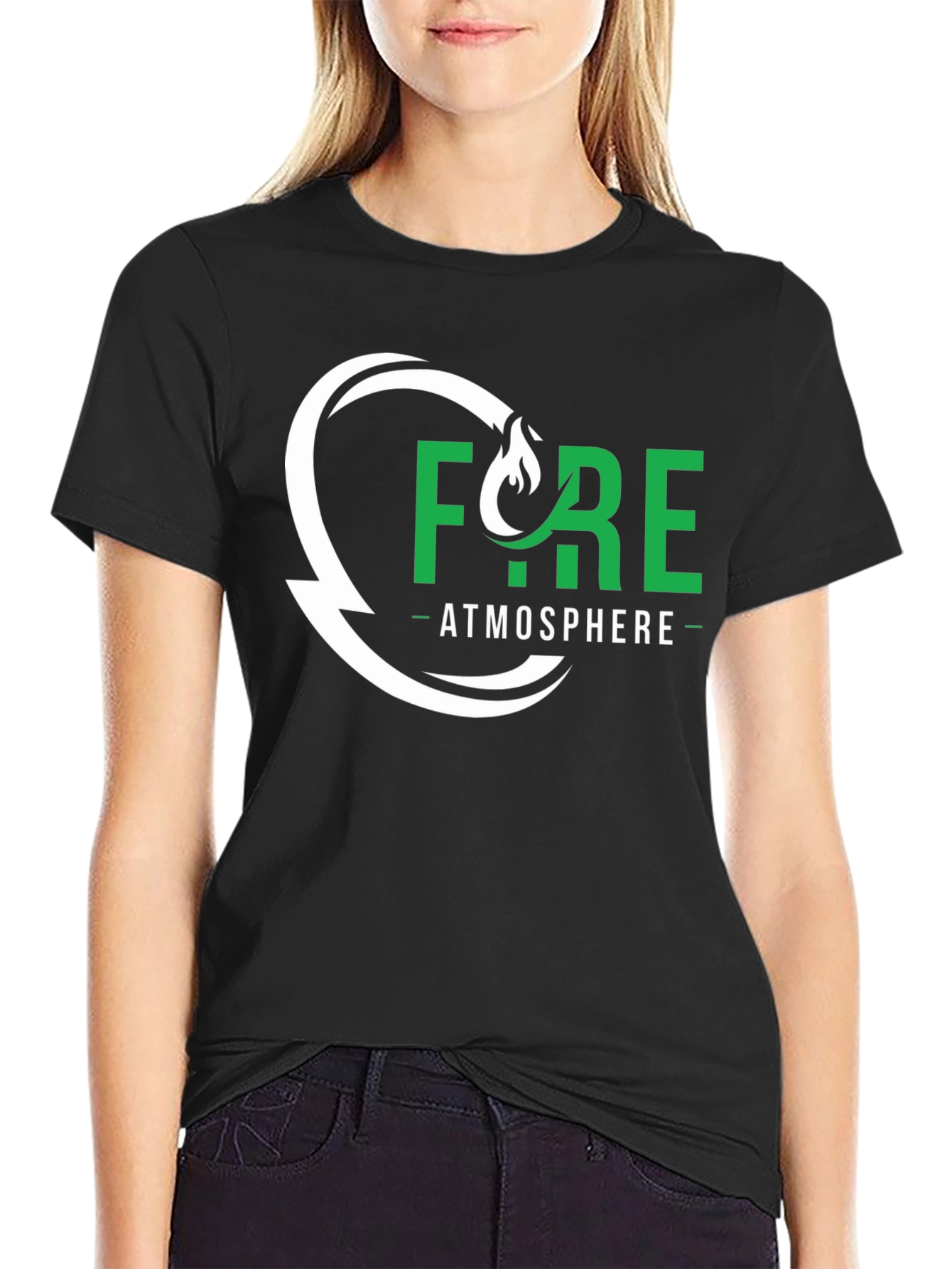 Fyre Atmosphere Graphic Tee - Black Cotton Blend