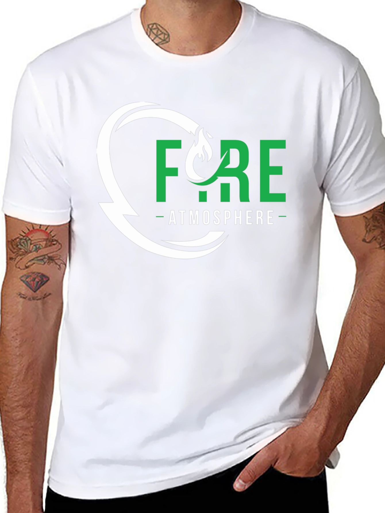 Fyre Atmosphere Graphic Tee - Black Cotton Blend