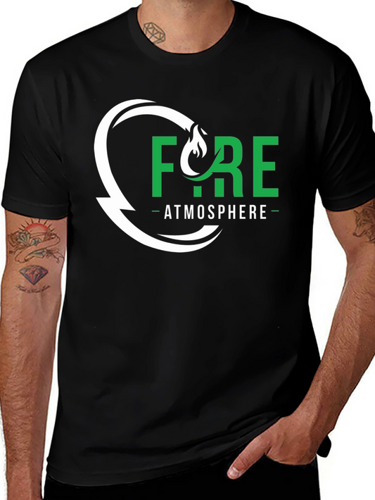 Fyre Atmosphere Graphic Tee - Black Cotton Blend