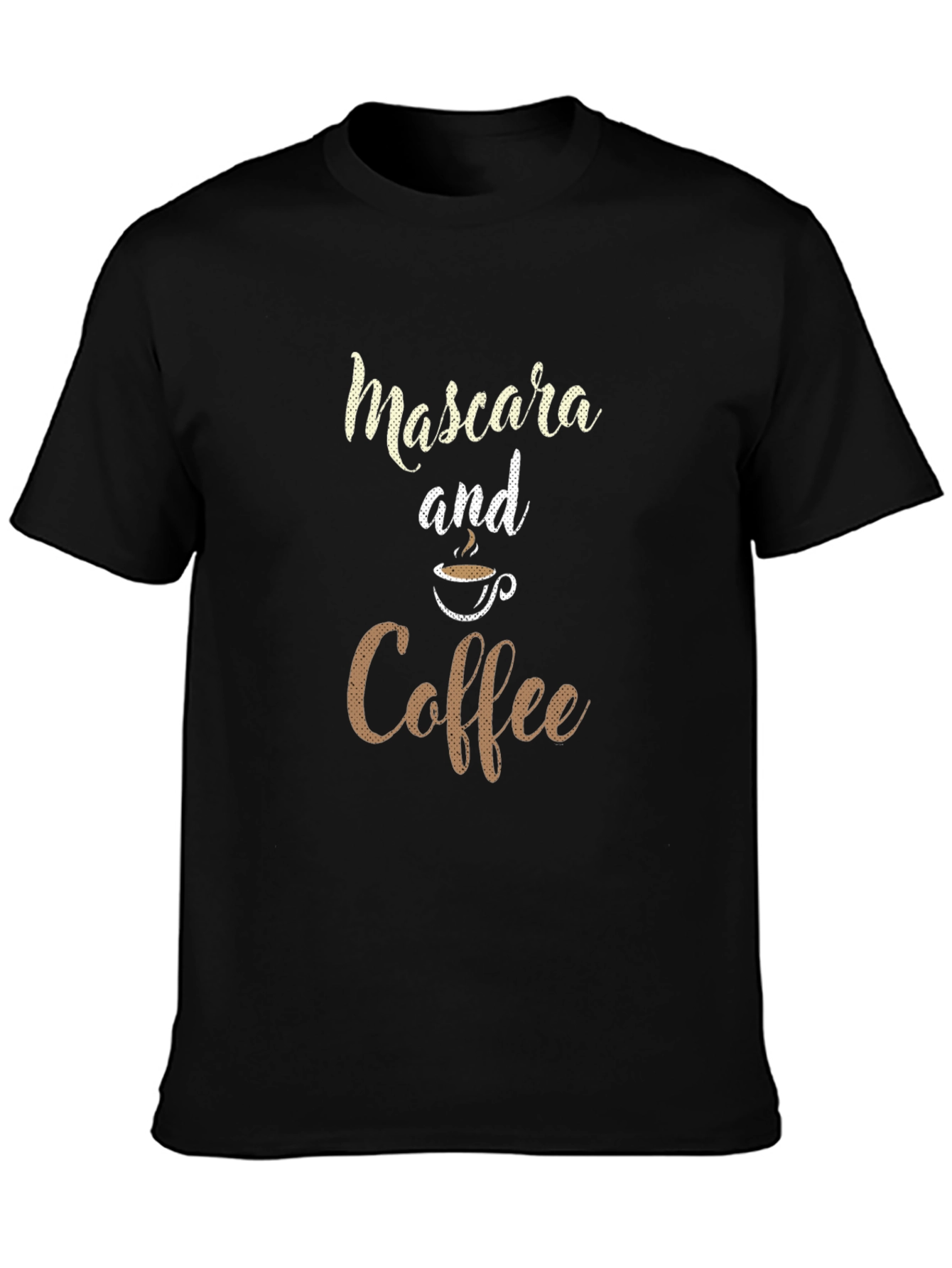Mascara and Coffee Graphic T-Shirt