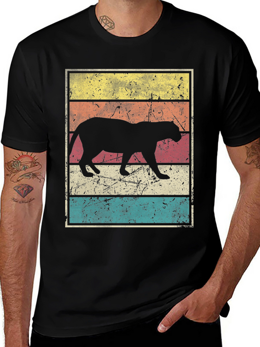 Retro Cougar T-Shirt Vintage Animal Tee