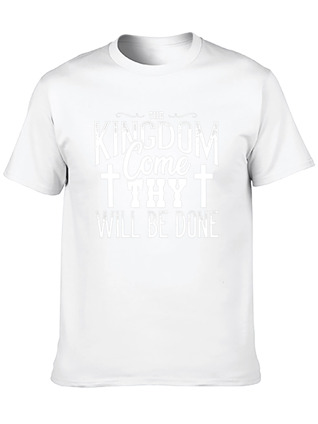 Kingdom Come Thy Will Be Done Black T-Shirt