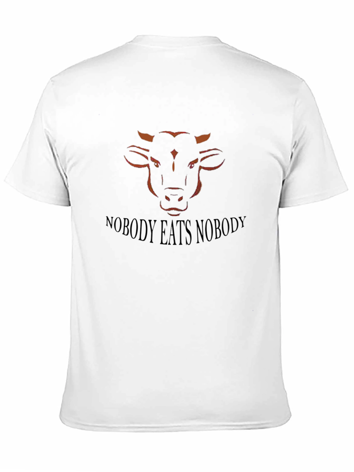 Nobody Eats Nobody Black Vegan T-Shirt
