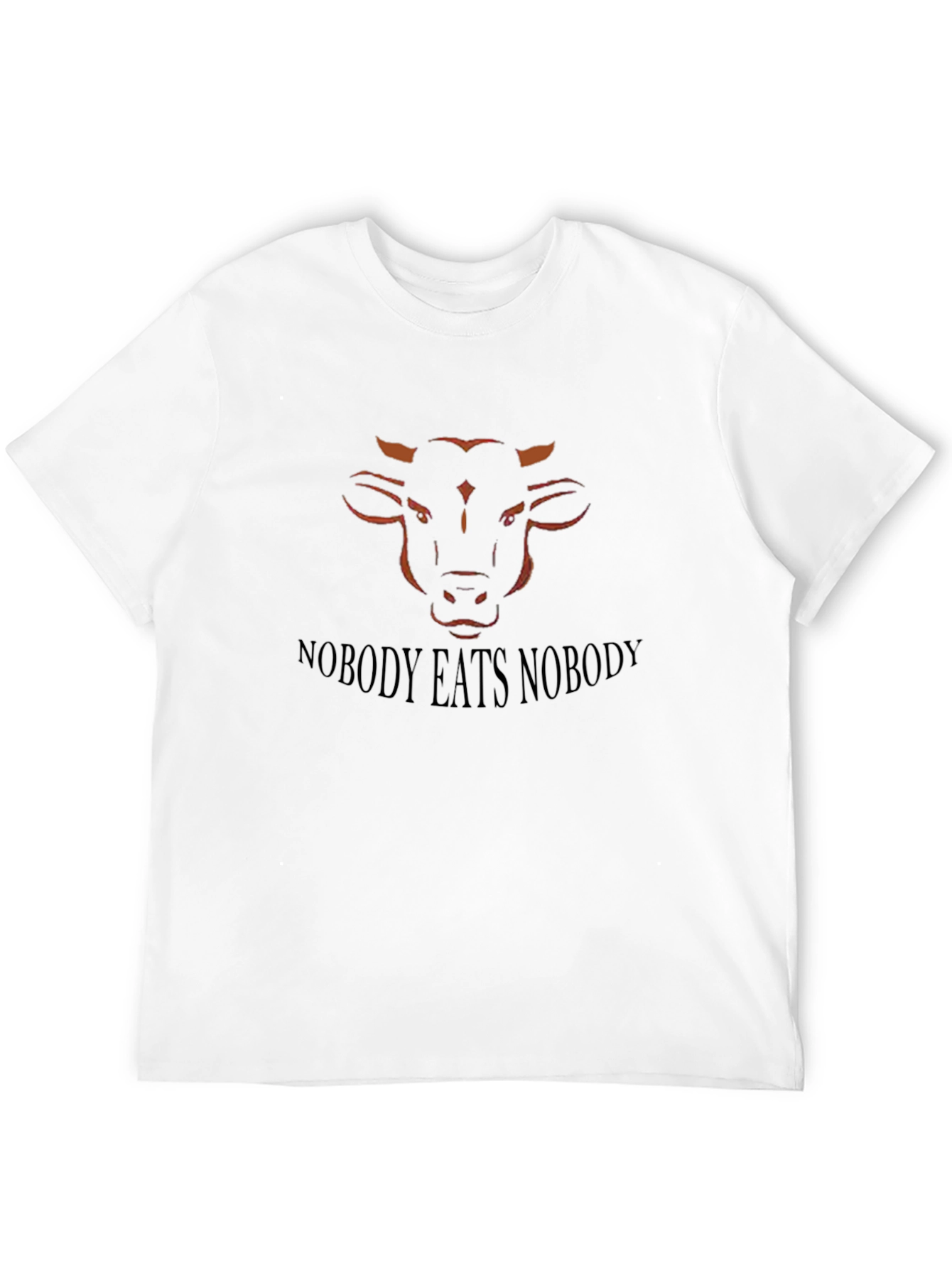Nobody Eats Nobody Black Vegan T-Shirt