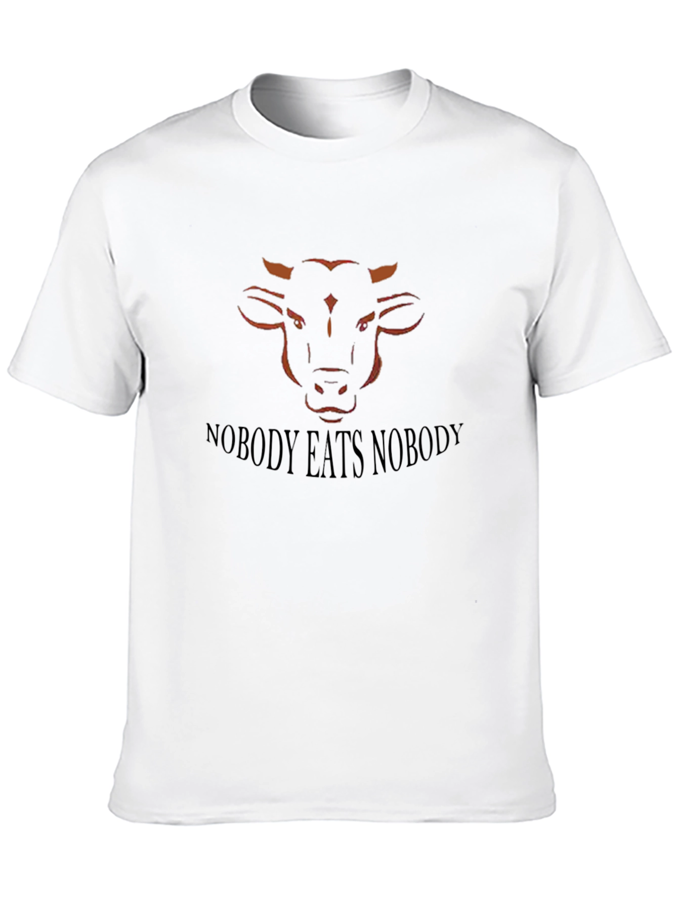 Nobody Eats Nobody Black Vegan T-Shirt