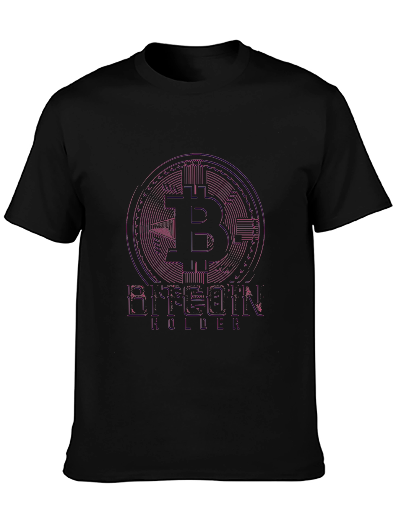 Bitcoin Holder Black Tee - Crypto Fan Apparel