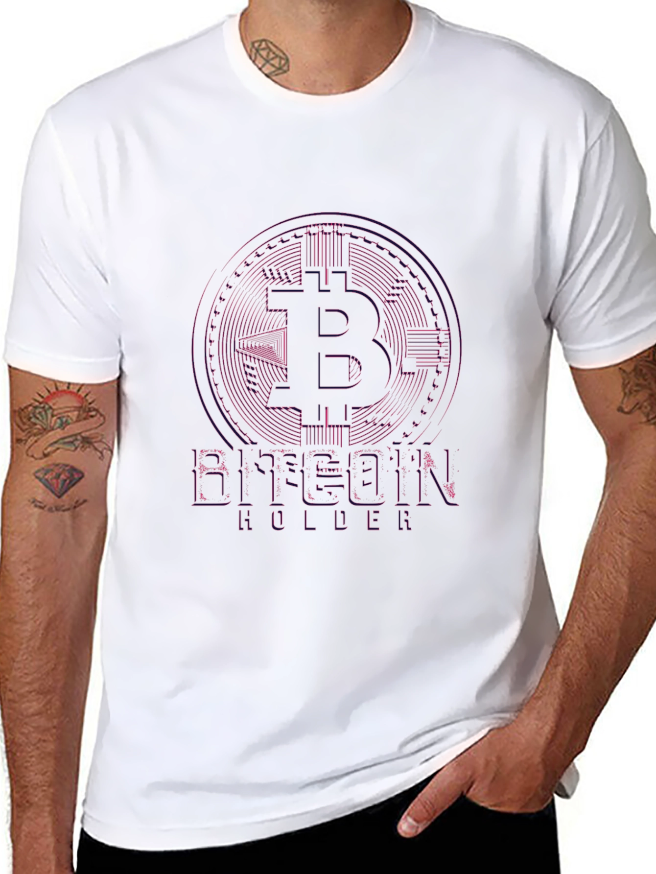 Bitcoin Holder Black Tee - Crypto Fan Apparel