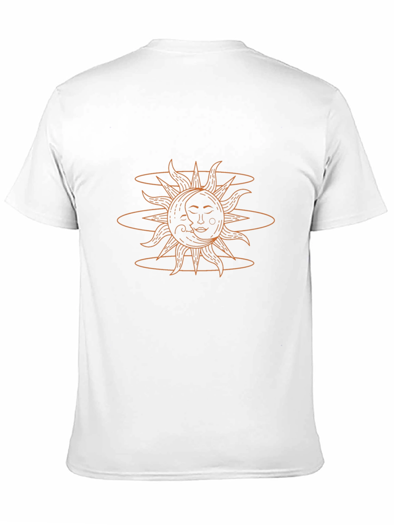 Celestial Sun & Moon Graphic Tee - Black
