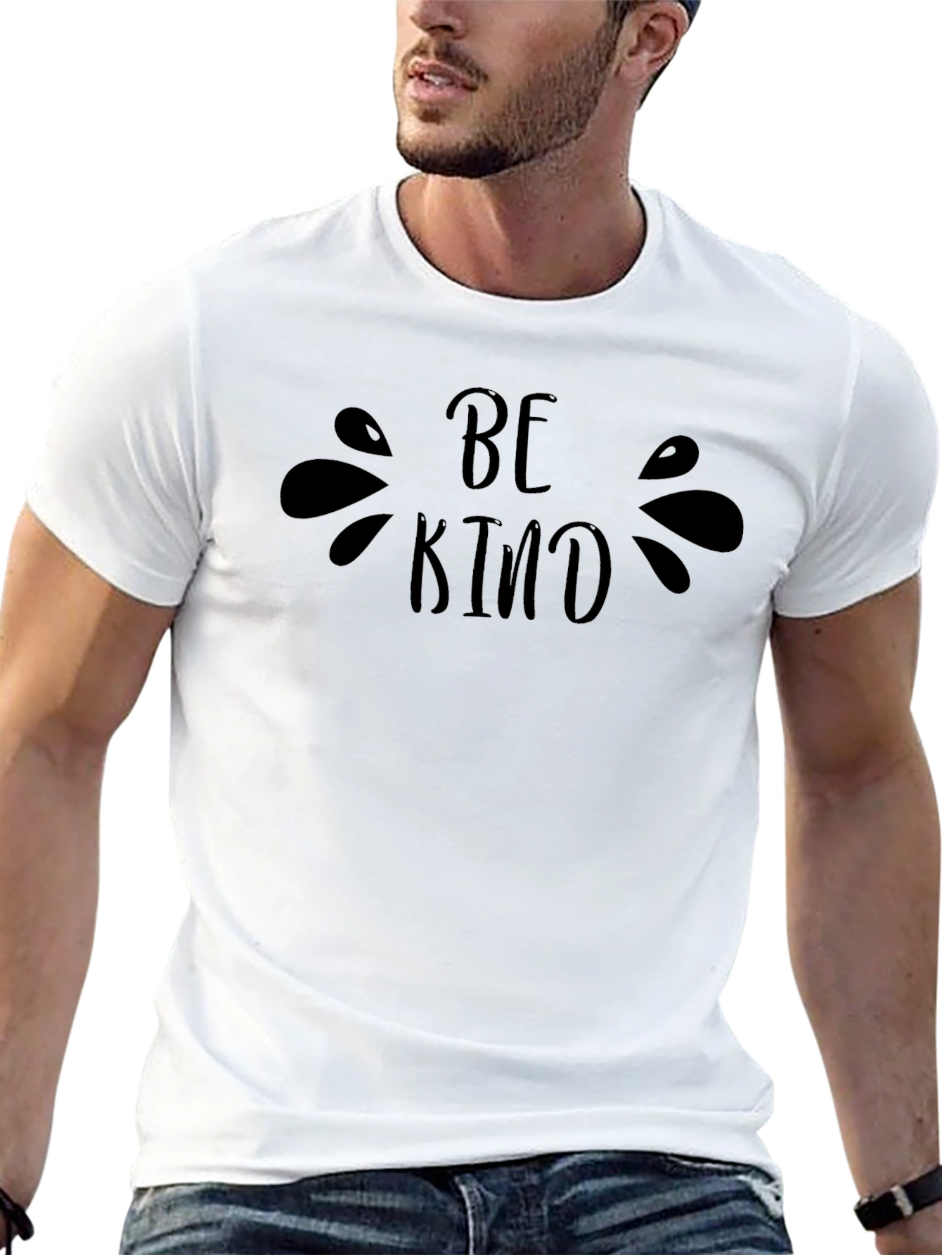 Be Kind Black Graphic Tee - Unisex Soft Cotton