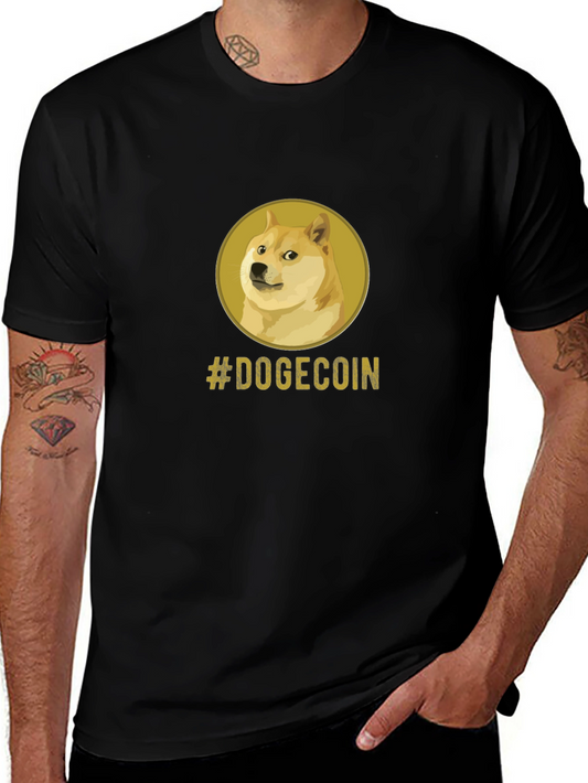 Dogecoin Meme Black T-Shirt - Crypto Currency Tee