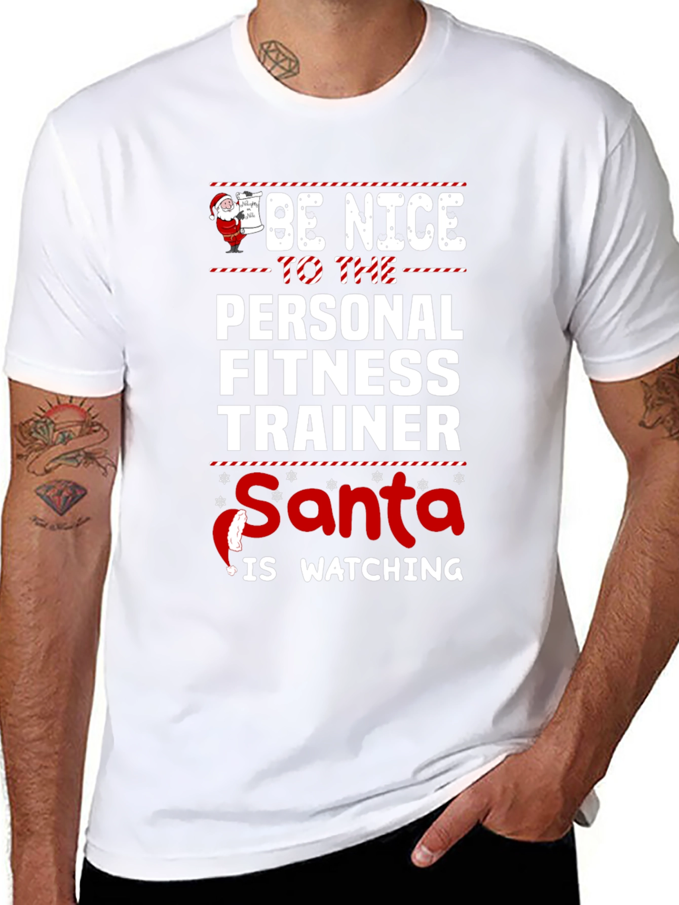 Funny Christmas Personal Fitness Trainer T-Shirt