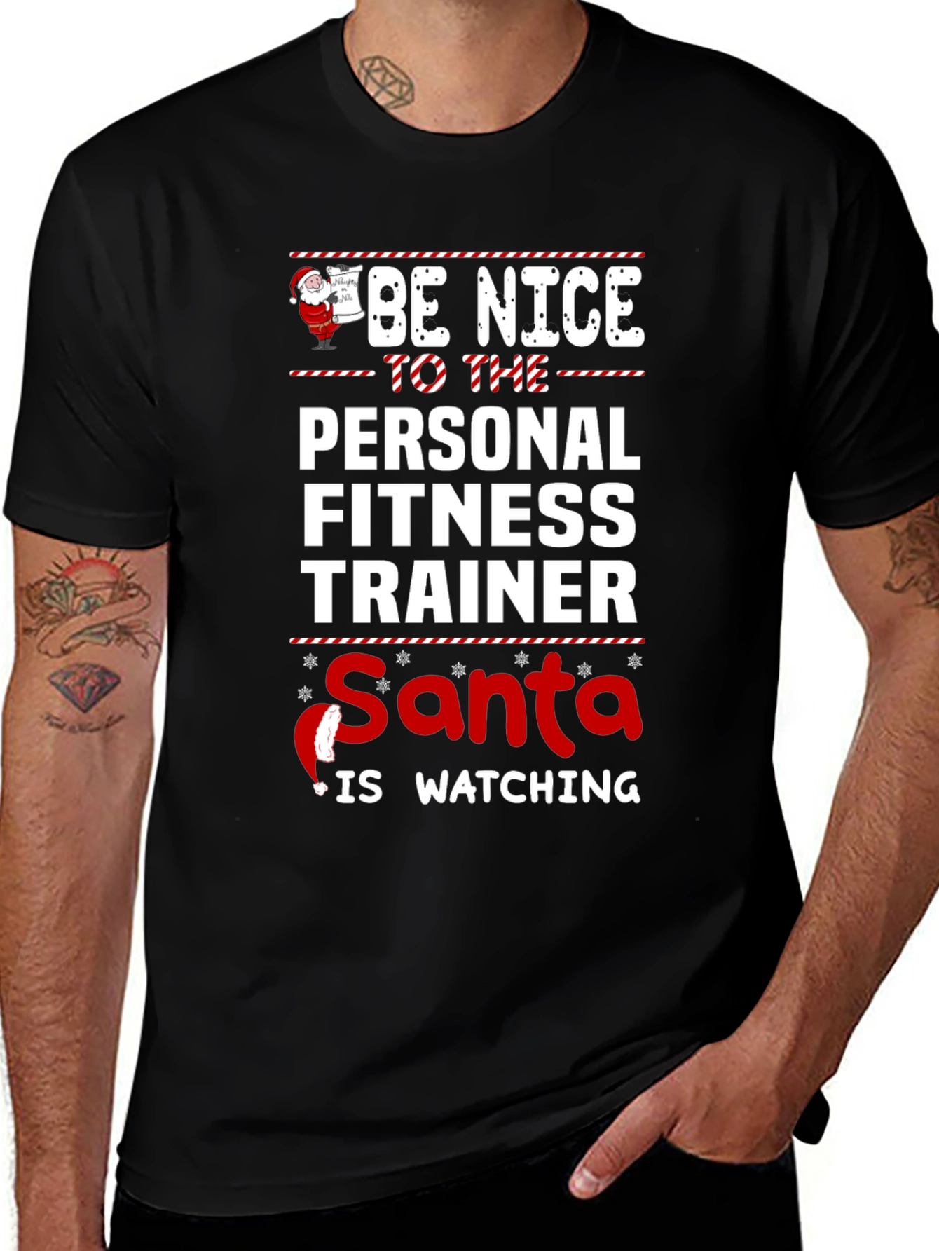 Funny Christmas Personal Fitness Trainer T-Shirt