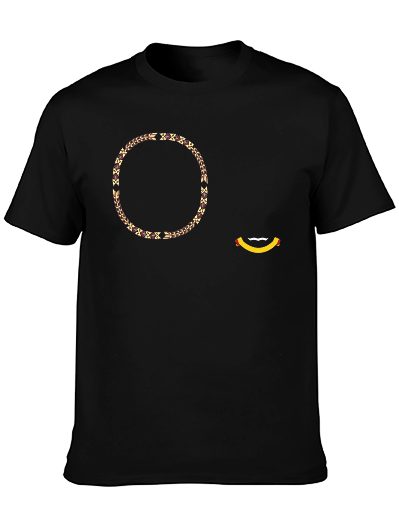 Stylish Graphic Print Black T-Shirt