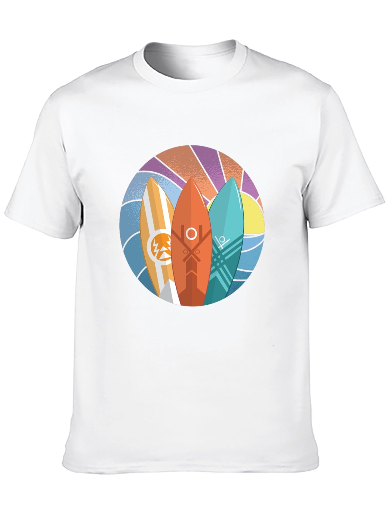 Surfboards Graphic Black Tee