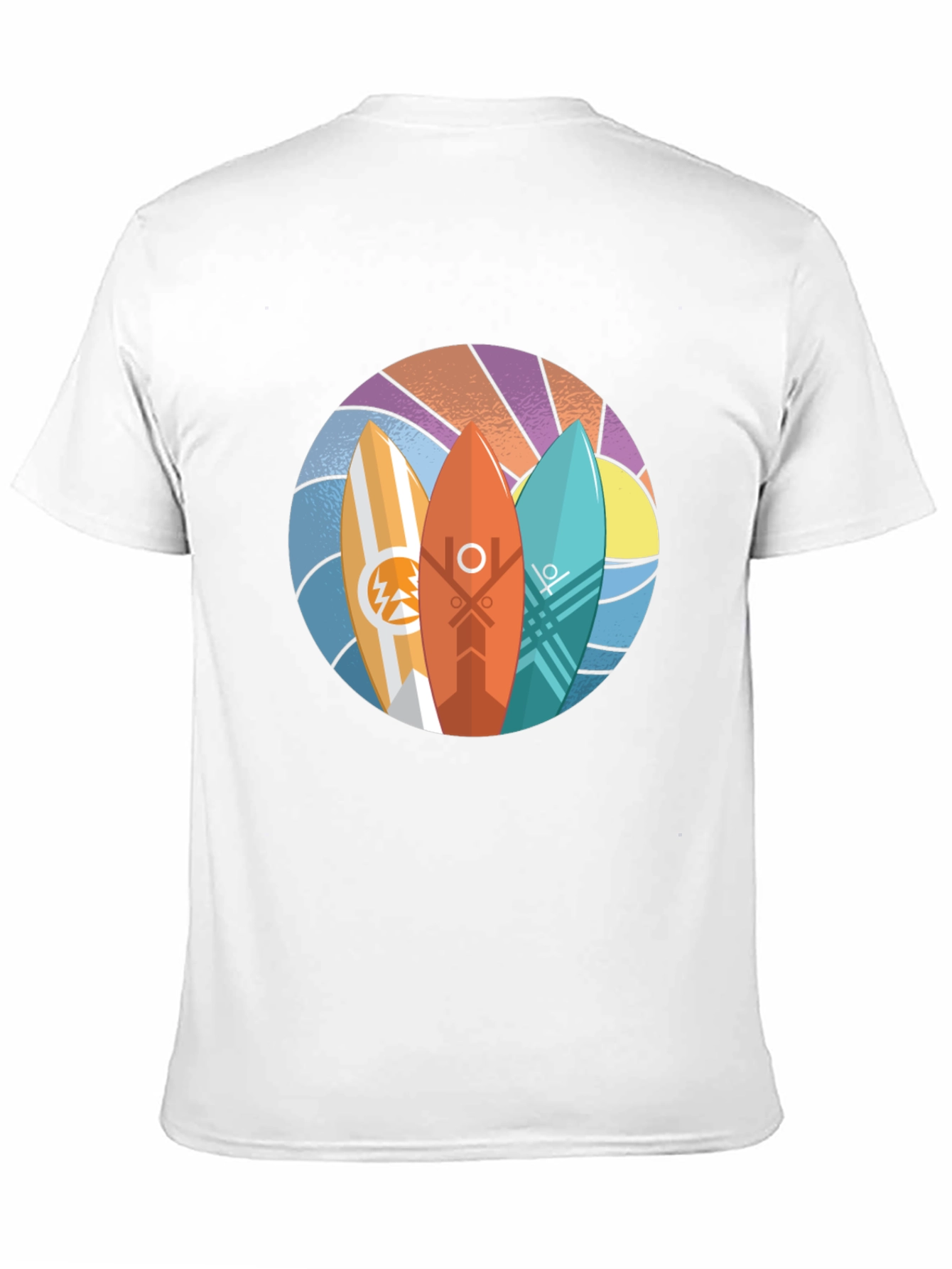 Surfboards Graphic Black Tee