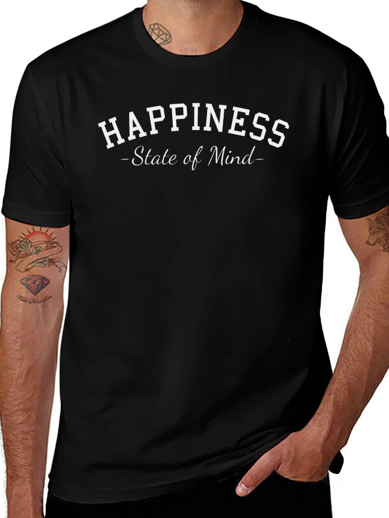 Happiness State of Mind Graphic T-Shirt