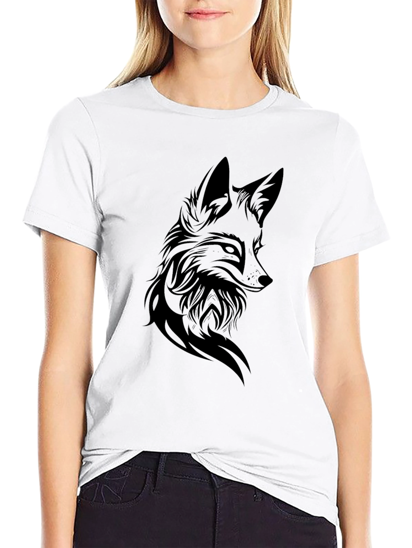 Black Fox Graphic Tee - Mens Short Sleeve