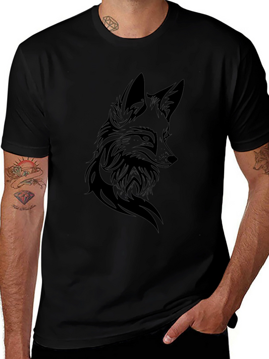 Black Fox Graphic Tee - Mens Short Sleeve