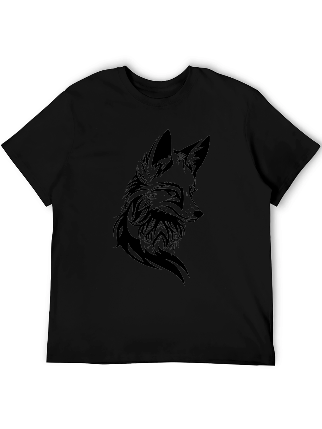 Black Fox Graphic Tee - Mens Short Sleeve