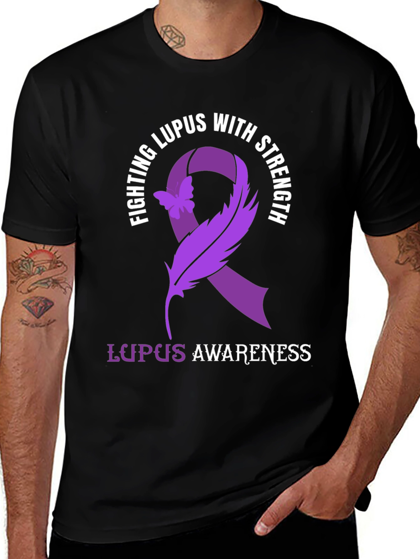 Lupus Awareness Ribbon T-Shirt