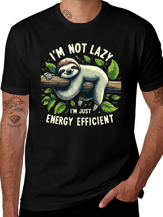 Lazy Sloth Energy Efficient Graphic Tee