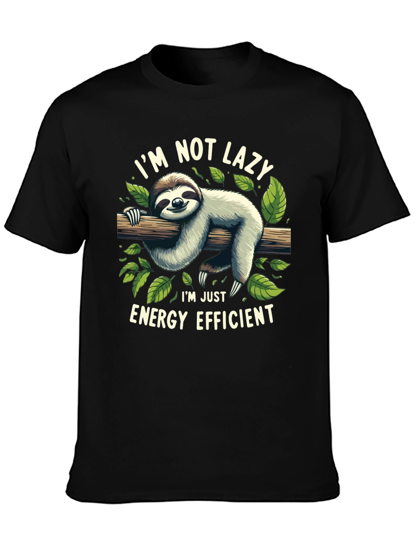 Lazy Sloth Energy Efficient Graphic Tee